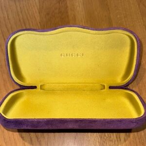 Gucci Yellow and Purple Glasses Case